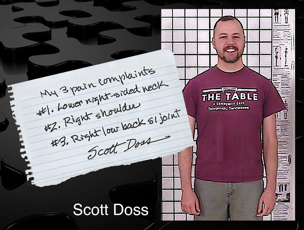 Scott's three pain complaints