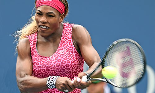 Image 1. See how the amazing tennis star Serena Williams' right arm has adapted to being right hand dominant.